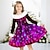 cheap Girl&#039;s 3D Dresses-Girls&#039; 3D Peacock Dress Long Sleeve 3D Print Fall Winter Sports &amp; Outdoor Daily Holiday Cute Casual Beautiful Kids 3-12 Years Casual Dress Swing Dress A Line Dress Above Knee Polyester Regular Fit