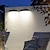 abordables Appliques d&#039;extérieur-Applique murale extérieure solaire jardin villa cour éclairage signe porte phare étanche mur porche clôture paysage décoration lumière