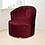 halpa Nojatuoli kansi ja käsivarrettoman tuolin kansi-venyvä sametti kääntyvä tuolinpäällinen rento tuoli päällinen aksentti moderni tyyli pyöreä nojatuolin päällinen huonekalusuoja paksuntaa elastaania pestävä