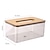 Недорогие Хранение вещей и организация пространства-Простая креативная коробка для салфеток в скандинавском стиле, бытовая коробка для салфеток для гостиной, прозрачная коробка для хранения хлопчатобумажных салфеток для ресторана