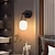 billige Indbyggede væglamper-moderne glas toiletbordslampe væglampe sort guld moderne væglampe badeværelse moderne krystal glas toiletbordsbelysning ac85-265v
