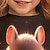 olcso lány 3D pulóverek és pulóverek-Lány 3D Nyúl Pulóver Pullover Hosszú ujj 3D nyomtatás Ősz Tél Divat Utcai sikk Imádni való Poliészter Gyerekek 3-12 év Terített nyak Szabadtéri Hétköznapi Napi Normál