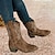 Χαμηλού Κόστους Καουμπόη και δυτικές μπότες-Γυναικεία Μπότες Μπότες καουμπόι δυτικές Μεγάλα Μεγέθη ΕΞΩΤΕΡΙΚΟΥ ΧΩΡΟΥ Καθημερινά Φλοράλ Μπότες Mid Calf Χειμώνας Αποκλείστε τη φτέρνα Κοντόχοντρο Τακούνι Μυτερή Μύτη