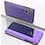 billige Samsung-etui-telefon Etui Til Samsung Galaxy S24 S23 S22 S21 S20 Ultra Plus FE A54 A34 A14 A72 A52 A42 A71 A51 A31 Note 20 Ultra 10 Plus Flip Etui Med stativ Spejl Auto slumre / vågne op Ensfarvet PU Læder