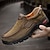 cheap Men&#039;s Slip-ons &amp; Loafers-Men&#039;s Loafers &amp; Slip-Ons Casual Shoes Plus Size Driving Loafers Work Sneakers Hiking Cycling Shoes Business Casual Daily Office &amp; Career Leather Nappa Leather Breathable Slip Resistant Mid-Calf Boots