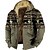 cheap Men&#039;s Fleece Hoodie-Bear Print Jacket Mens Graphic Hoodie Animal Tribal Prints Daily Ethnic Casual 3D Fleece Outerwear Holiday Vacation Going Hoodies Blue Brown Bears Native American Winter Grey Cotton