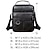 cheap Men&#039;s Bags-Men&#039;s Crossbody Bag Shoulder Bag Satchel Leather Outdoor Daily Holiday Zipper Large Capacity Waterproof Lightweight Solid Color Black
