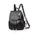 olcso Hátizsákok-Női hátizsák Iskolatáska Mini hátizsák hátizsák Iskola Szabadtéri Napi Tömör szín PU bőr Nagy kapacitás Vízálló Könnyű Cipzár Fekete Fehér Rubin