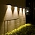 billige Vegglamper til utendørsbruk-solenergi utendørs lys vanntett gjerde vegglampe utendørs gårdsplass villa yttervegg hage dekorasjon solcelle vegg vask spotlight 1/2stk