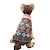 billige Hundeklær-liten hund klær cherena teddy vip chihuahua katt vinter varm bølge prikket strikket prinsesse pelskjole