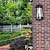 abordables luces de pared al aire libre-Aplique de pared impermeable, lámpara de pared antigua resistente a la intemperie, lámpara de pared LED para exteriores con pantalla de vidrio, aplique de pared de metal con casquillo e27 110-240v