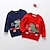 cheap Sweaters &amp; Cardigans-Kids Boys Sweater Animal Long Sleeve Crewneck School Adorable 2302 red Fall Clothes 3-7 Years