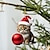 abordables Decoraciones navideñas-10 adornos colgantes para coche de gato, llavero acrílico impreso plano 2D, adorno acrílico opcional y accesorios para espejo retrovisor del coche, paquete de regalos conmemorativos