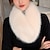 abordables Chales de piel-Bufandas de Mujer Estilo lindo Bufandas Sin Mangas Piel Sintética Velos de Boda Con Color Puro Para Diario Primavera