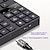 cheap Keyboards-USB 2.4G Wireless Numeric Keyboard 35 Keys Built-in Rechargeable Battery TYPE-C Charging Interface Office Financial Accounting Numeric Keyboard