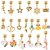 cheap Wearable Accessories-66 Piece Set Of Gold Hot Selling Colorful Crystal Diy Children&#039;s Bracelet Set Women&#039;s Cartoon Gift Box Bracelet