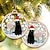 billige Julepynt-bilhængende ornament, akryl 2d fladtrykt nøglering, valgfri akryl ornament og bil bakspejl tilbehør mindegavepakke