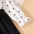 preiswerte Sets-2 Stück kinderkleidung Mädchen Punkt Krawattenknoten Hosenanzug einstellen Langarm Aktiv Schulanfang 7-13 Jahre Frühling Weiß