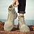 Χαμηλού Κόστους Μπότες εργασίας-Ανδρικά Μπότες Μπότες εργασίας Περπάτημα Καθημερινό Καθημερινά Δέρμα Άνετο Μποτίνια Μοκασίνια Μαύρο Χακί Γκρίζο Άνοιξη Φθινόπωρο