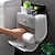 billiga Badrumsprylar-1st toalettpappershållare, dubbellagers förvaringslåda med stor kapacitet för vävnad, väggmonterad toalettpappersautomat, vattentät papperslåda, badrumstillbehör
