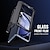 Недорогие Чехлы для Samsung-телефон Кейс для Назначение SSamsung Galaxy Z Fold 5 Кейс на заднюю панель со стендом и протектор экрана Магнитный Сплошной цвет ПК