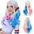 cheap Synthetic Trendy Wigs-White Wigs for Women 26 Inches Long White Wig Synthetic Wig Middle Part Natural Looking White Wavy Wig for Daily Use Halloween Cosplay Wig Christmas Party Wigs