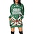 cheap Christmas Costumes-Christmas Santa Claus Dress Hoodie Pullover Classic Basic Kawaii Hoodie For Women&#039;s Adults&#039; 3D Print Dailywear
