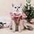 baratos Vestidos-Cachorros Gatos Vestidos Moda Estilo bonito Inverno Macio Lavável Confortável Ao ar livre Festa Roupas para cães for Bichon Frise Poodle Pomerânia Animais de Pequeno Porte Borboleta