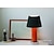 זול מנורת קריאה-מנורת שולחן עם גוון בד זכוכית חדר שינה סלון, מנורת שידת לילה 110-240v