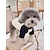 halpa Koiran vaatteet-Koirat Kissat T-paidat Lainaukset minimalistinen Vapaa-aika Rento / arki Koiran vaatteet Pentu Vaatteet Koiran asut Pehmeä Mustavalkoinen Asu tyttö- ja poikakoirille Polyesteri S M L XL