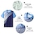 billiga pikétröja för män-Herr POLO Shirt Golftröja Grafiska tryck Geometri Nedvikt Svart Vit Gul Blå Orange Utomhus Gata Kort ärm Mönster Button-Down Kläder Sport Mode Streetwear Designer