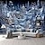 お買い得  風景タペストリー-雪の街壁掛けタペストリー壁アート大型タペストリー壁画装飾写真背景ブランケットカーテンホームベッドルームリビングルーム装飾