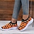 cheap Graphic Print Shoes-Women&#039;s Halloween Pumpkin Slip-On Sneakers - Comfortable Breathable Knit Walking Shoes with Jack-O&#039;-Lantern Print, Perfect for Casual Wear and Halloween Festivities