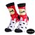 abordables chaussettes pour hommes-Homme 3 paires Chaussettes Hommes Chaussettes Chaussettes de Noël Blanche Rose Claire Couleur Bande dessinée Noël Casual du quotidien Basique Moyen Automne Hiver Thermique