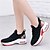 cheap Dance Sneakers-Women&#039;s Dance Sneakers Stylish Flat Heel Round Toe Lace-up Adults&#039; Black / Red White Purple
