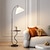 cheap LED Floor Lamp-Elegant Floor Lamp with Table Luxury Bedroom Bedside Lamp Vertical Living Room Study Marble Lamps Modern Reading Light 85-265V