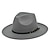 cheap Gothic-Women Belt Buckle Wool Fedora Hat Classic Wide Brim Floppy Felt Panama Hat Punk Gothic Classic Chic Style