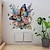 levne Dekorativní samolepky na zeď-květinový obtisk na záchodové sedátko, vodotěsný samolepicí obtisk do koupelny, samolepka na dekoraci koupelny, domácí dekorace