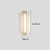 voordelige LED-wandlampen-binnenwandlamp 38cm acryl metaal moderne led-achtergrondwandlamp woonkamer slaapkamer zwart goud nachtkastje binnenwandlamp ligting blaker 110-240v