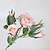 billige Kunstige blomster og vaser-1 bundt 5 hoveder kunstige silke rosenblomster, falsk blomsterbuket lang stilk rose DIY hjemmefest bryllup dekorationer