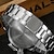 Недорогие Кварцевые часы-Мужские роскошные наручные часы из нержавеющей стали с двойным механизмом, мужские деловые часы с большим циферблатом