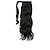 abordables Queue-de-cheval-Extension de queue de cheval longue queue de cheval enveloppante clip dans les extensions de cheveux bouclés ondulés synthétique haute résistance fibre faux postiche pour les femmes