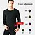 cheap Heating Equipment-32 Areas Men Women Self Heated Underwear Heating Thermal Shirt Suit Winter Moto Heating Jacket Phone APP Control Temperature USB Thermal Underwear Clothing