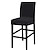 ieftine Husa scaun de sufragerie-scaun de bar extensibil scaun de bar scaun de pub scaun negru pentru sala de mese cafenea scaun de bar slipcover mobilier detașabil scaun capac scaun țesătură jacquard cu fund elastic