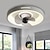 cheap Dimmable Ceiling Lights-Ceiling Fan with Light Dimmable 48cm Macaron Multi-color 360 Degrees Shaking Head 6 Wind Speeds Modern Ceiling Fan for Bedroom, Living Room App &amp; Remote Control 110-240V