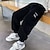 preiswerte Unterteile-kinderkleidung Jungen Hose Hose Tasche Feste Farbe Buchstabe warm halten Hose Schulanfang Modisch Cool Schwarz Grau Mittlere Taille