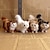baratos acessórios para cabine de fotos-Imitação de gato imitação de gato conjunto de quatro gatos conjunto de cinco gatos cross border produto imitação de gato animal gato flor gato decoração presente