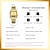 Недорогие Кварцевые часы-Liebig повседневные часы мужские цифровые двойное время недели золотые спортивные 3 бар водонепроницаемые кварцевые наручные часы relogio masculino l1030