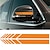 baratos Adesivos para automóveis-2 pares de adesivo de vinil para espelho retrovisor lateral do carro, decalque gráfico diy
