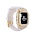 voordelige Apple Watch-bandjes-1 pak Sportband Compatibel met: Apple Watch-horlogebandje 44 mm 45 mm met zaak Schitteren Kristal Siliconen Vervangende horlogeband voor iwatch Series 9 8 7
